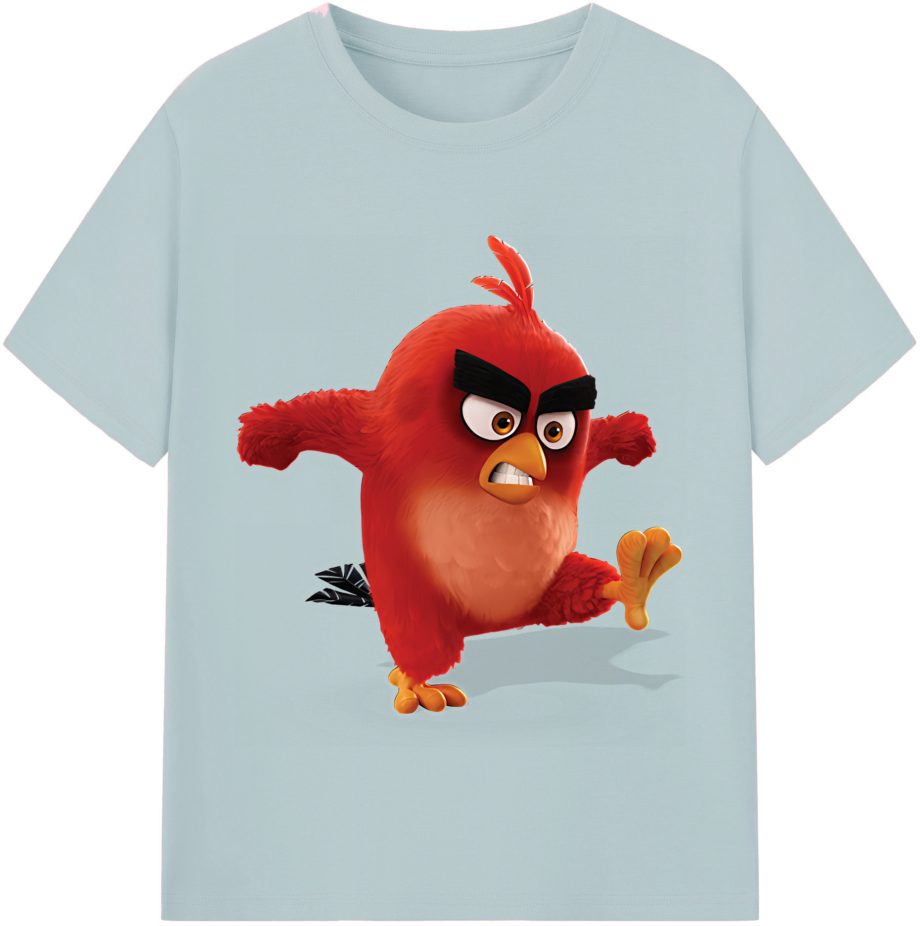 （画像用） Angry Birds アングリーバード 綿100％半袖Tシャツ（フロントプリント）